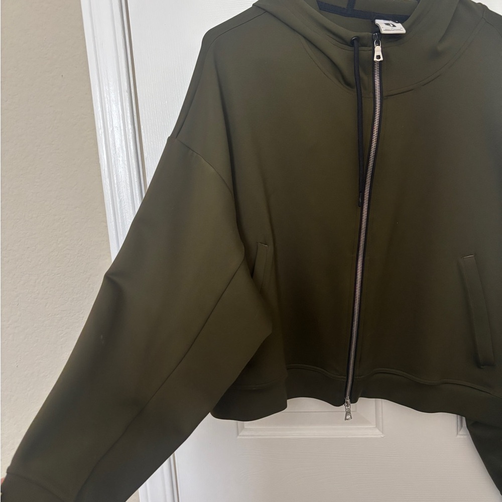 Nike Dark Green Hoodie with Zipper